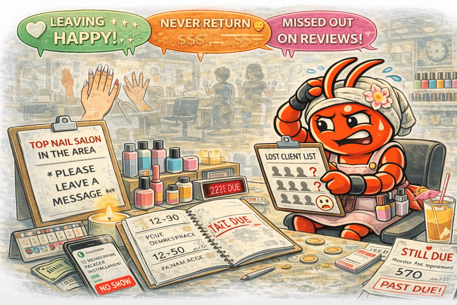 AI agents for Darwin nail salons - Clients Love Their Set But Forget to Rebook