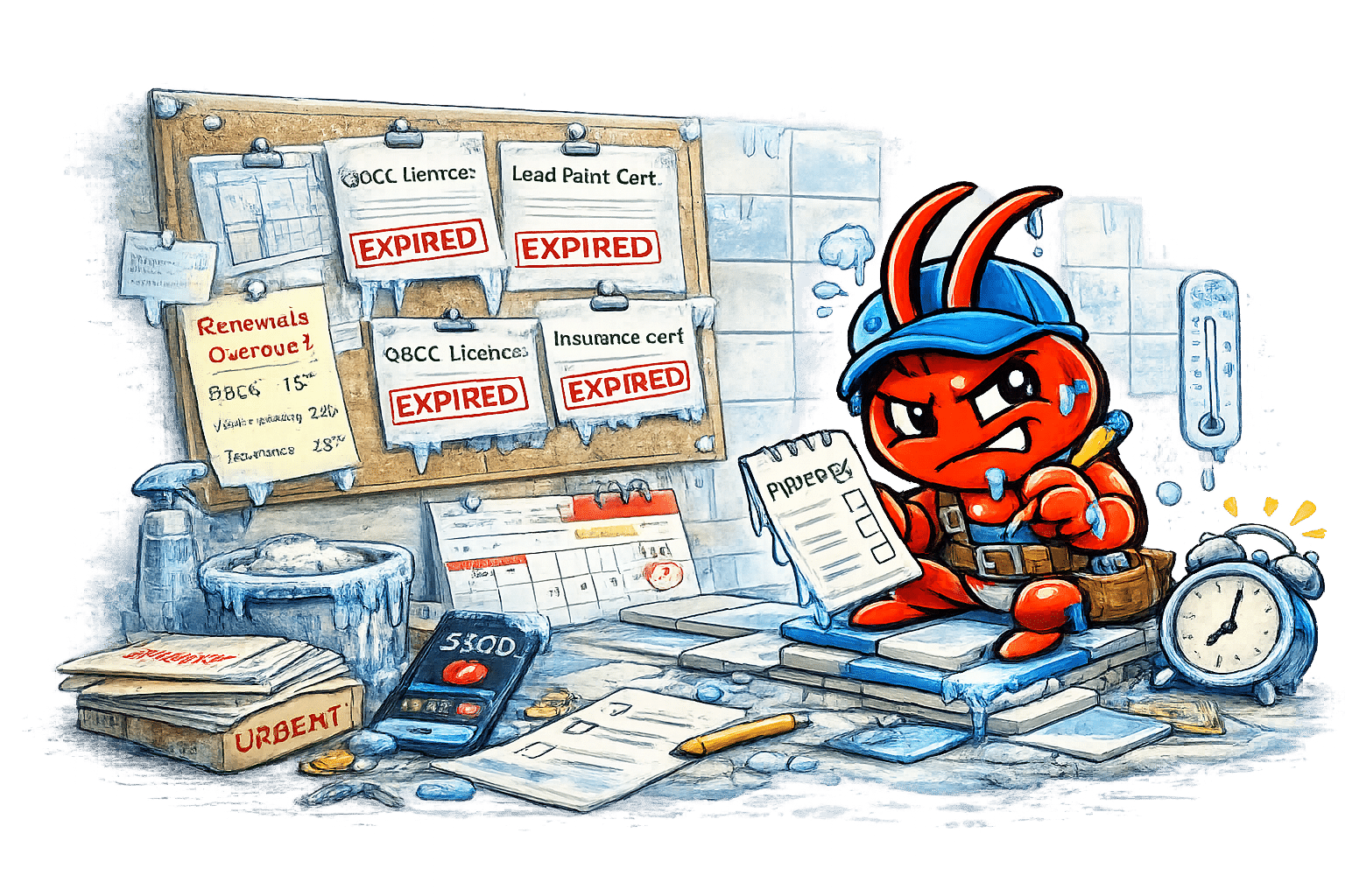 AI agents for Darwin tilers - Licence and Cert Renewals Slip