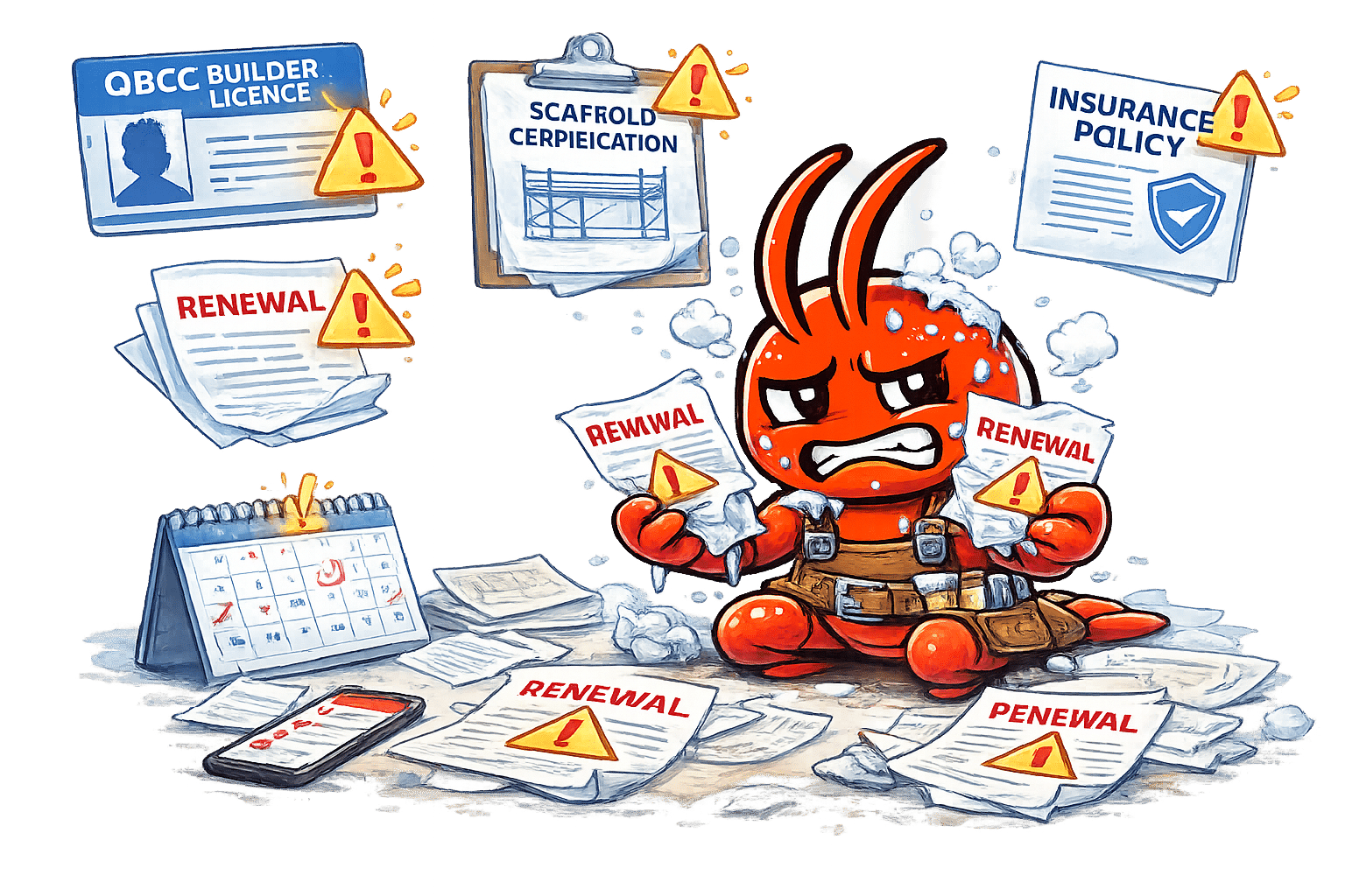 AI agents for Darwin carpenters - Licence and Insurance Renewals Slip