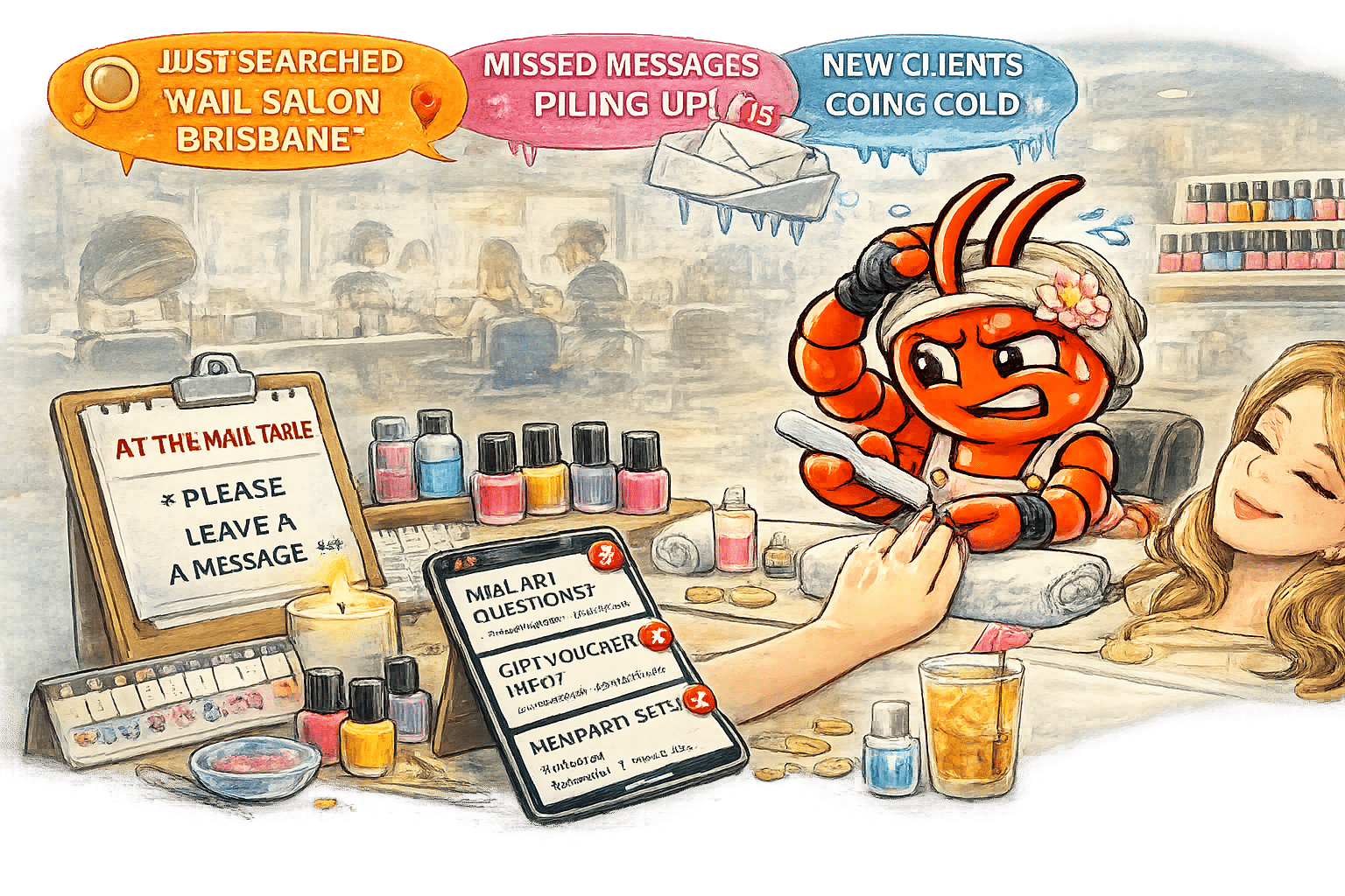 AI agents for Darwin nail salons - New Client Enquiries Go Cold While You&rsquo;re at the Nail Table
