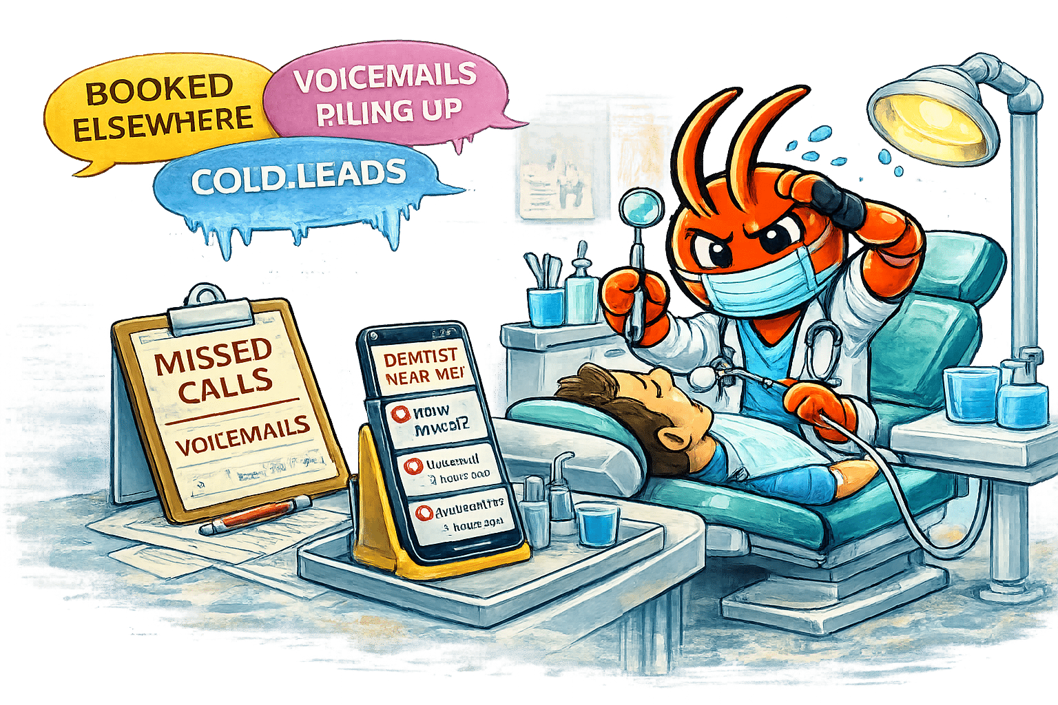 AI agents for Darwin dental clinics - New Patient Enquiries Go Cold While You're in the Chair