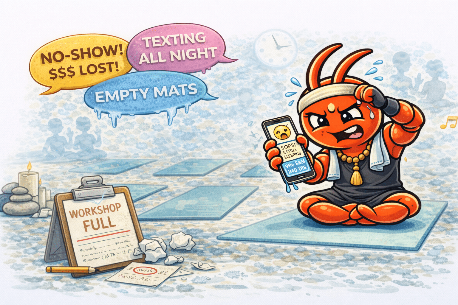 AI agents for Darwin yoga studios - No-Shows Leave Mats Empty and Revenue Lost