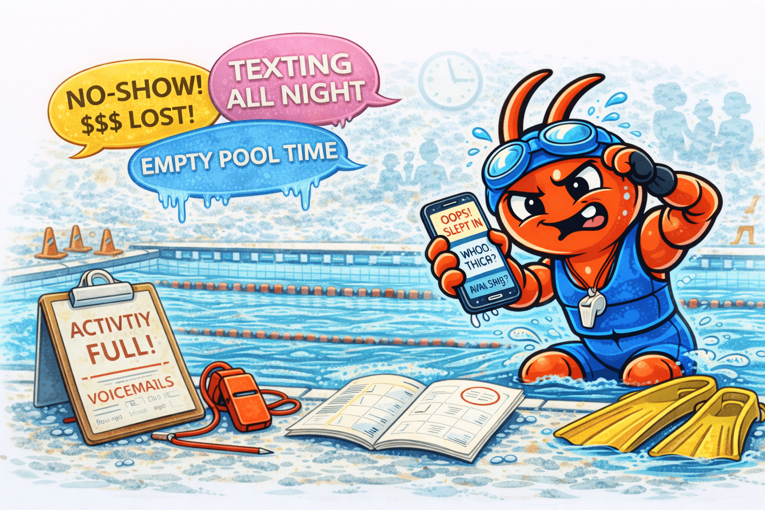 AI agents for Darwin swimming schools - No-Shows Waste Pool Time and Instructor Capacity