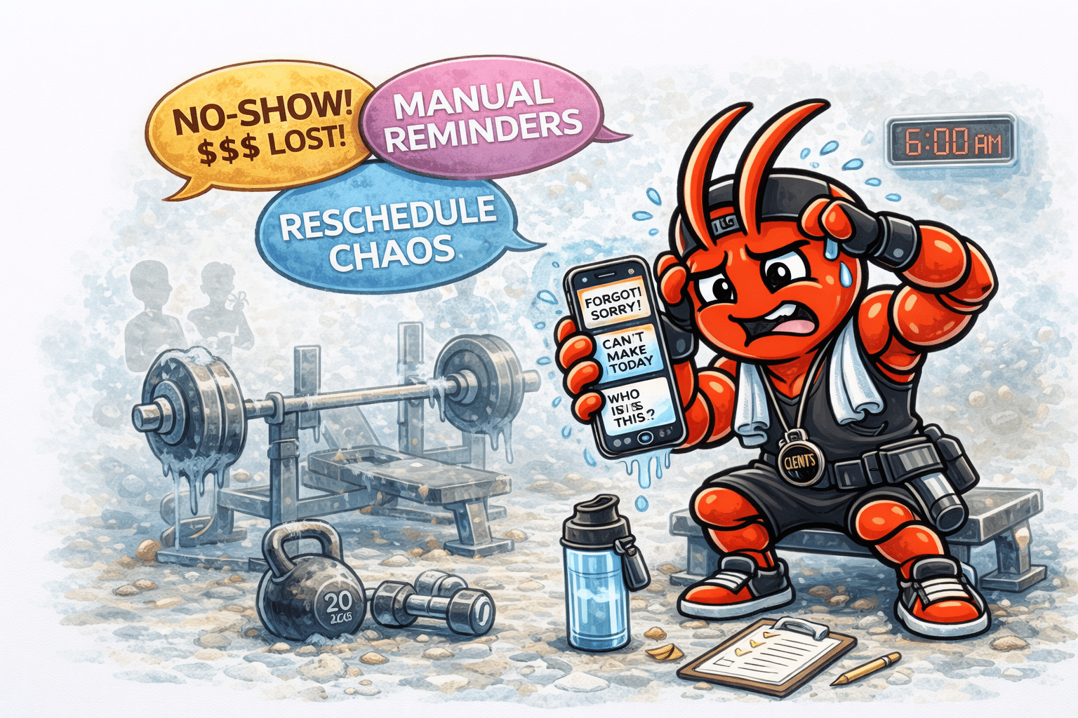 AI agents for Darwin personal trainers - No-Shows and Forgotten Sessions Kill Your Schedule