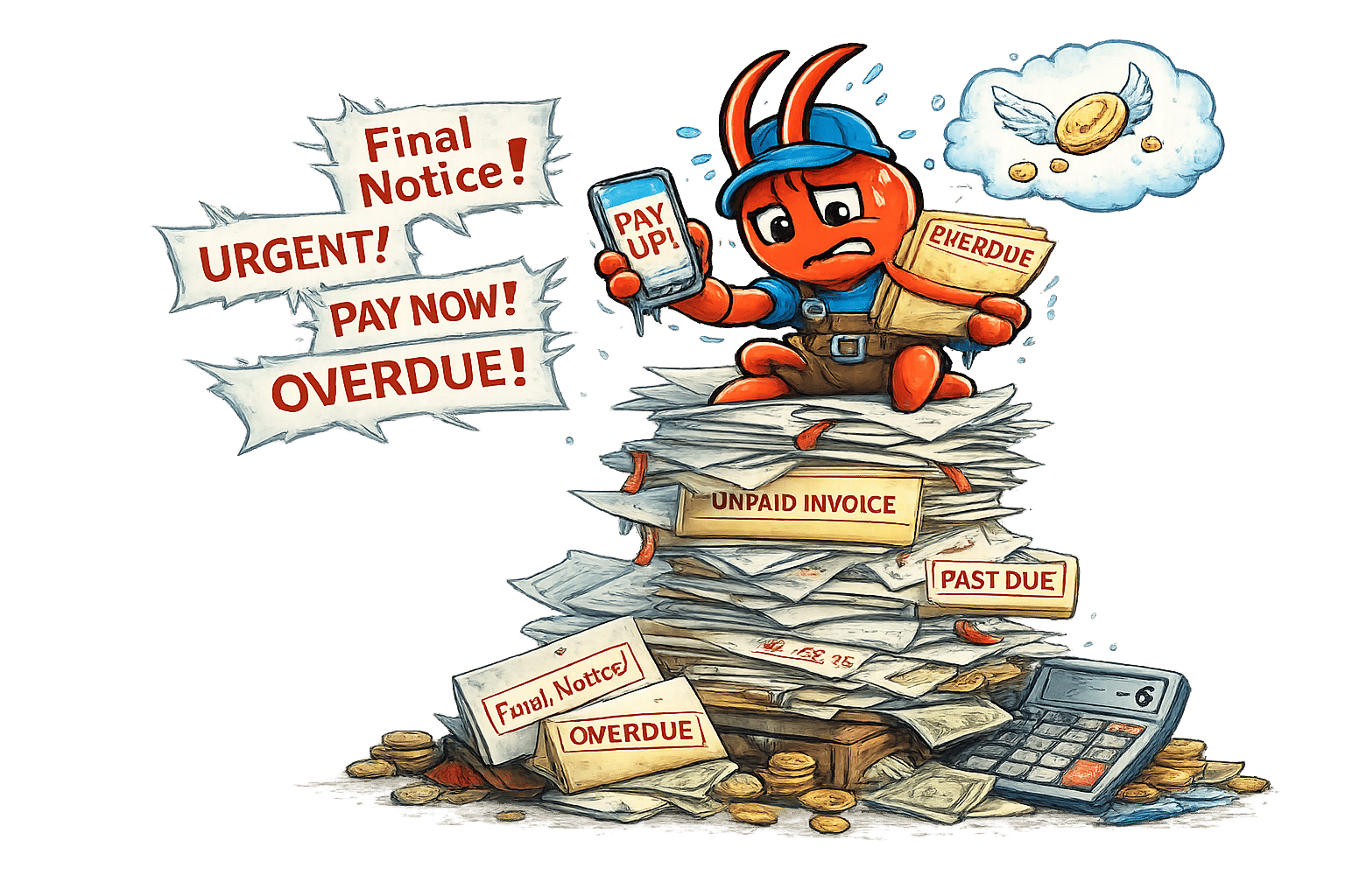 AI agents for Darwin roofers - Unpaid Invoices Stack Up